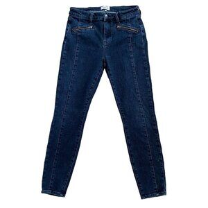 Pistola Women's Dark Wash Denim‎ Skinny Jeans Size 28 w/ Zipper Pockets Details